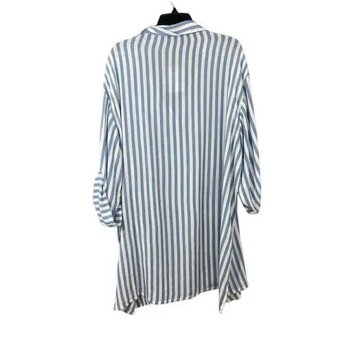 Raviya NEW Plus Size Striped Tunic Shirt Cover