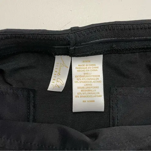 Anne cole Swimsuit Bikini Bottom High Waisted Full Coverage Tummy Control Black