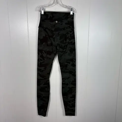 Lululemon  Align Green Camo Camouflage High Waisted Athletic Leggings 2 Running - Image 4