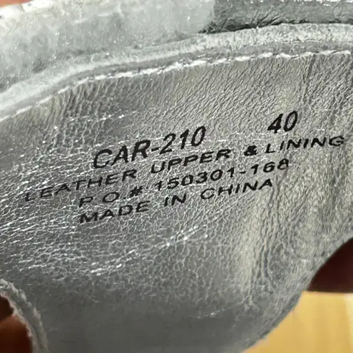 Alegria Carina White Poppy Leather Womens Slip On Arch Support Sandal - Size 40