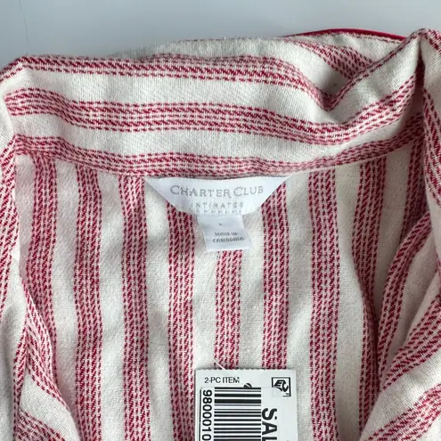 Charter Club & Gap Body Women's Size Large Set of 3 Holiday Red Long Sleeve PJ