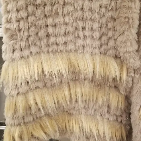 Love Token ππ Nico Faux Fur Vest ~ Camel Small S NWT