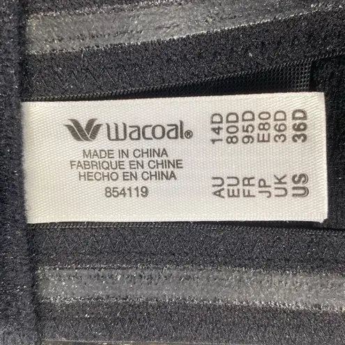 Wacoal Black Red Carpet Strapless Underwire 854119 Bra 36D NEW