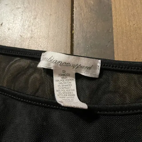 Raven cosplay mesh top black