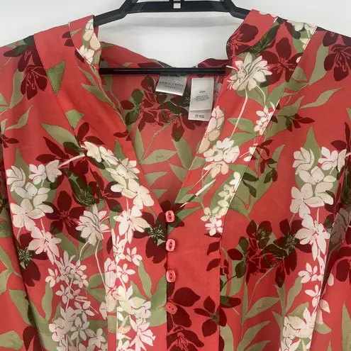 Emma James Chiffon 2 Piece Skirt Set 22W Boho Floral Wedding Rust Romantic Flowy