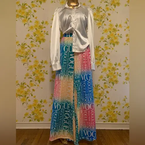 Boutique NWOT Vogue wide leg palazzo pants size M