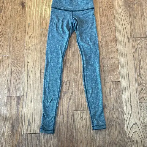 Lululemon  houndstooth black piping low rise legging