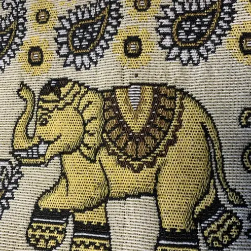 Shoulder Handbag artisan crafted handmade elephant boho Gold