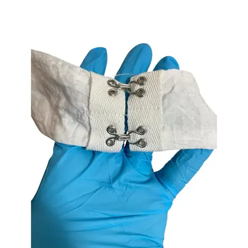 Edikted Crop Top Womens XS White Puffed Sleeve Crinkled Ruffled