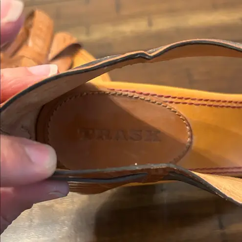 H.S Trask Woman’s Brown Strappy Heels Size 10 EUC Tan