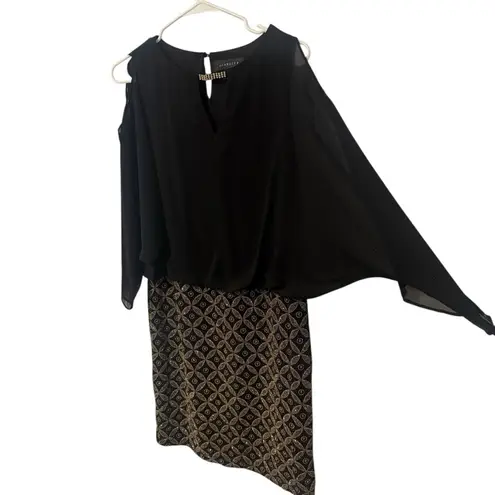 Scarlett Black and Gold Sleeveless Dress