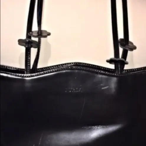 Furla Designer Black Leather Bag