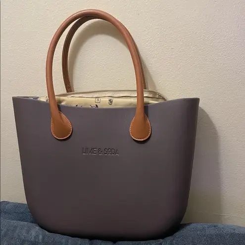 Lime & Soda Fashion Tote Handbag Tan