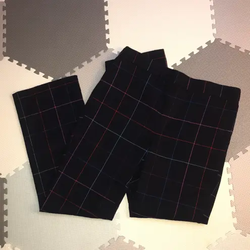 Ecru New Metropolitan Pull On Flare Crop Pant in Multicolor Windowpane Size 2