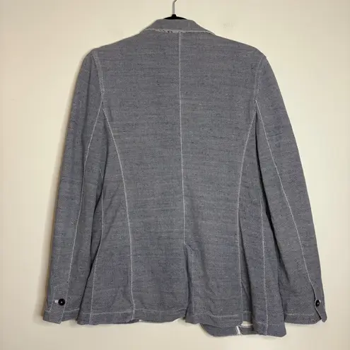 Circolo 1901 Blazer Jacket Size 46 IT Navy Blue Cotton Blend Jersey Knit Classic