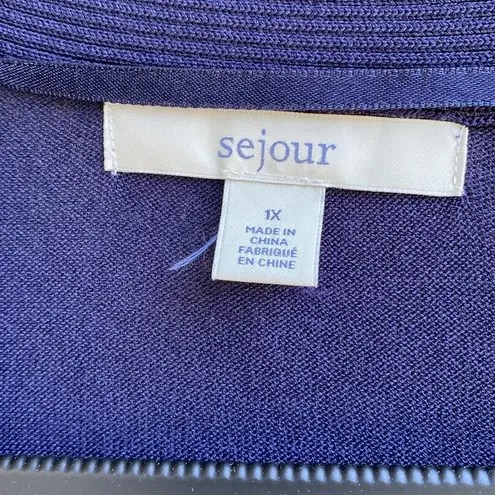 π Sejour Nordstrom Open Long 34β Lightweight Navy Cardigan, Non