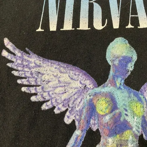 Nirvana Retro 90s  In Utero Graphic T-shirt Tee Small Gildan Heavyweight Grunge