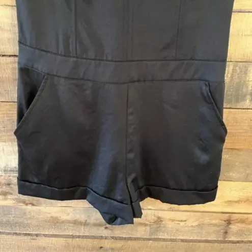 Free People  Black Sequin and Mesh‎ Romper