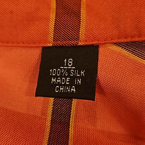 Ellen Tracy 💕LINDA ALLARD 💕 Plaid Button Down Shirt ~ 100% Silk NWOT