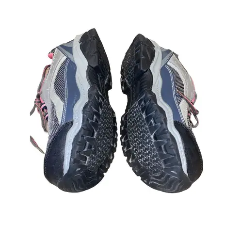 Brahma SACHA Work Safety Toe Leather Pink Gray Lace Up Shoes WOMENS 8.5