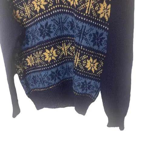 Glendale Wool Shop Women's Size Medium Blue Nordic Scotland Sweater