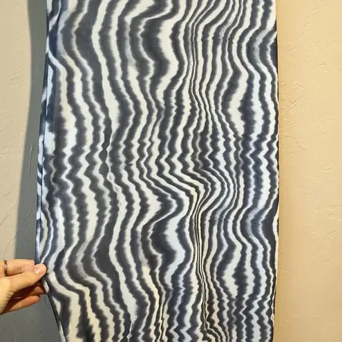 Monki Maxi Dress S Tie Dye Tight 90s MIDI Disco Tight Party Abstract sheer rave