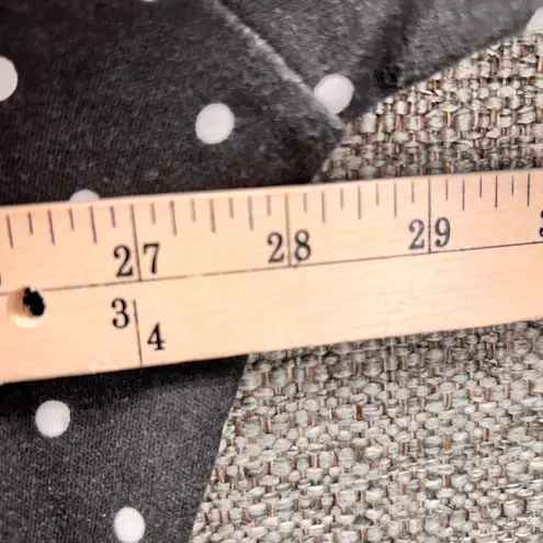 Woman Within Womens Maxi Dress Size 2X Black Polka Dot Short Sleeve Button Front