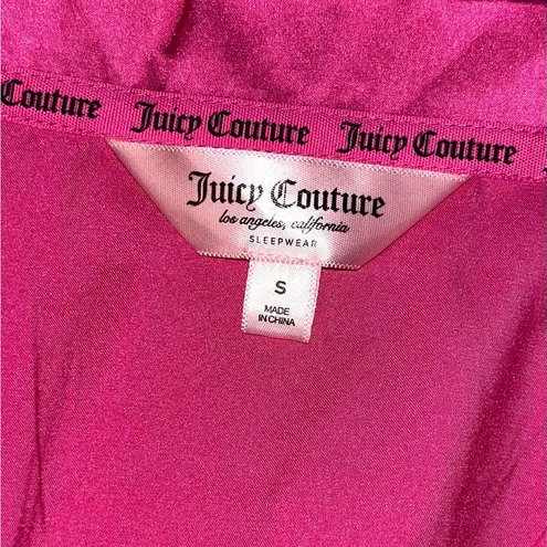 Juicy Couture  Satin Pink Robe Sz S LIKE NEW!