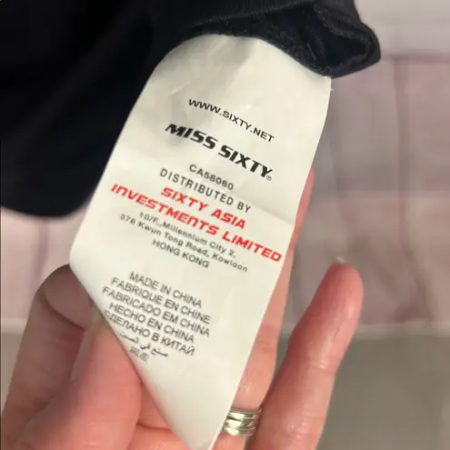 Miss Sixty New asymmetric bodycon midi dress Size Extra small dark romance chic