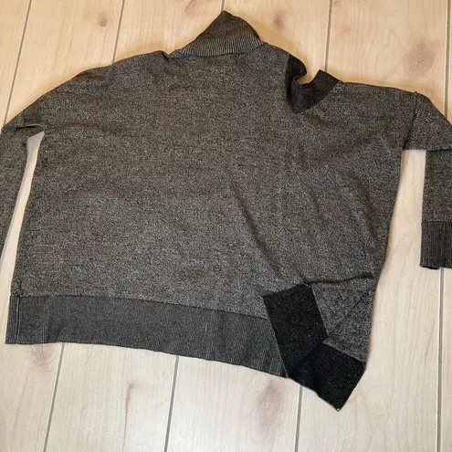 ALLSAINTS Wool Blend Sweater Women’s XS Black Gray Cold Shoulder