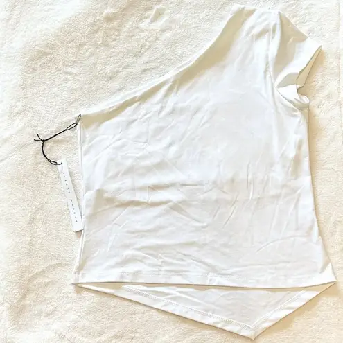 Susana Monaco NWT One Shoulder White Top - Size Large