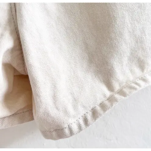 Jordache Vintage Shorts Exposed Button Fly Size 11/12 Yellow