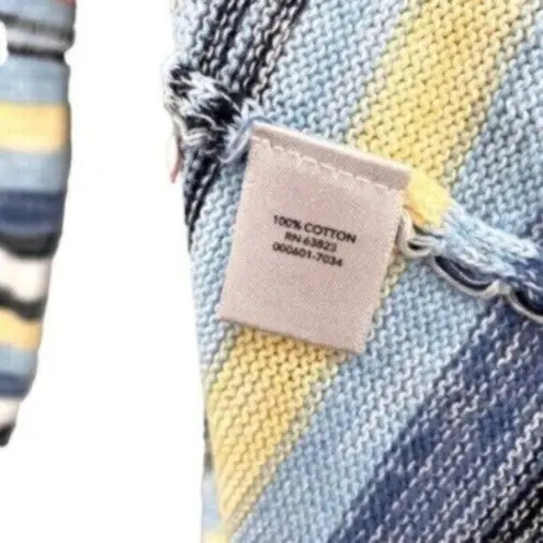 cj banks Women’s Colorful Striped Cotton Knit Sweater Top