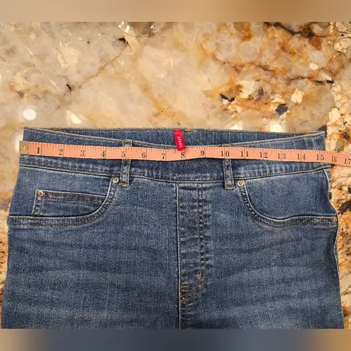 Spanx  Straight-Leg Ankle High Rise Jeans Vintage Indigo Size L