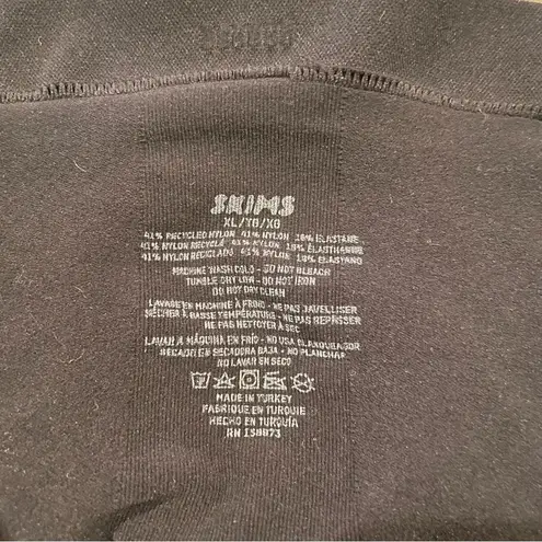 SKIMS Seamless Sculpt Strapless Thong Bodysuit Onyx Black Extra Large XL NWOT