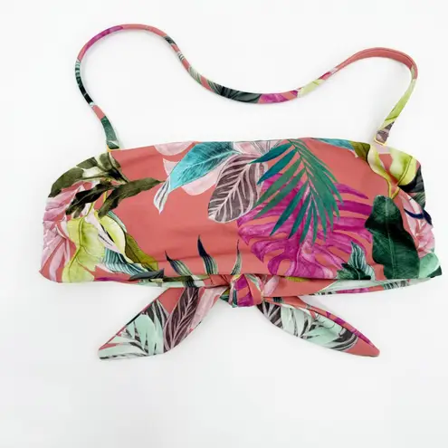 BASTA SURF Bikini Top Size Small NEW Tropical Leaf Print NWOT Tie