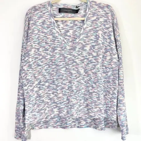 Code x Mode New Space Dye V-Neck Sweater Lightweight Knit Pullover