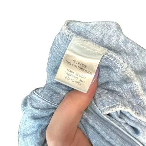 Haute Hippie Denim Chambray Long Sleeve Romper Size XS