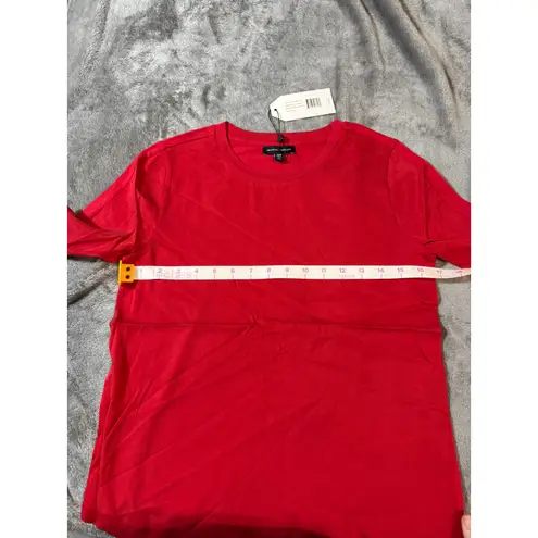 Universal Standard NWT SZ 4XS (00-0) Red Crew Neck Tee Short Sleeve