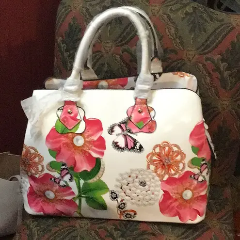 LE MIEL 3 in 1 Shoulder bag 1 Crossbody bag double zip wallet White