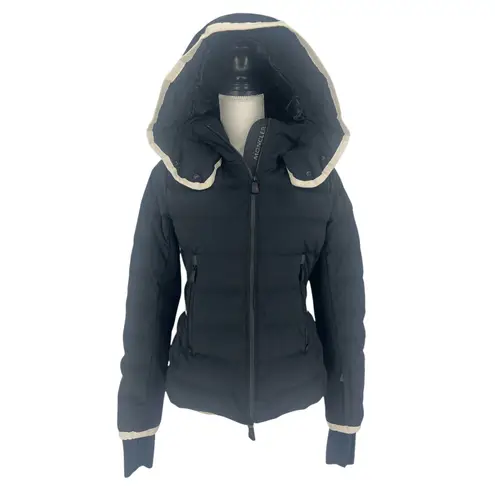 Moncler Grenoble Lamoura Hooded Grosgrain Trimmed Quilted Down Ski Jacket