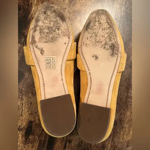 Karl Lagerfeld Paris | ladies suede slip on Nyea loafers. Size: 7.5M