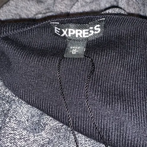 EXPRESS  Long Sleeve Heather Gray Body Con Dress Size Medium NWT