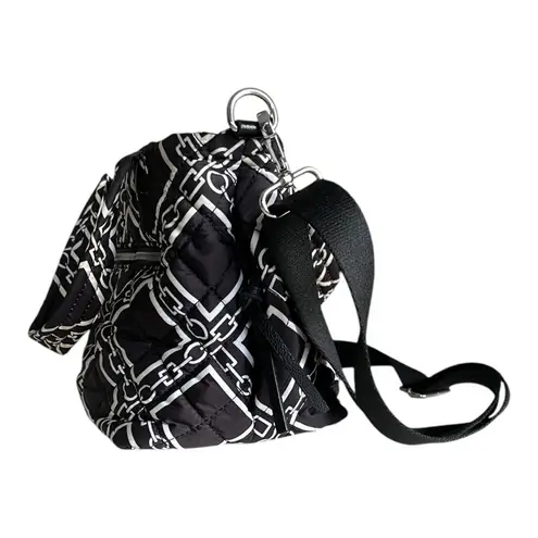 INC International Concepts Black and White Geometric Crossbody Bag