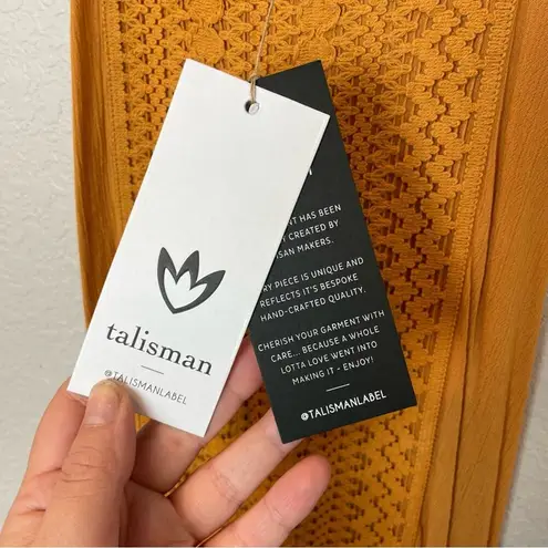 BNWT! TALISMAN LABEL Isobel Dress in Tumeric Size XS Yellow