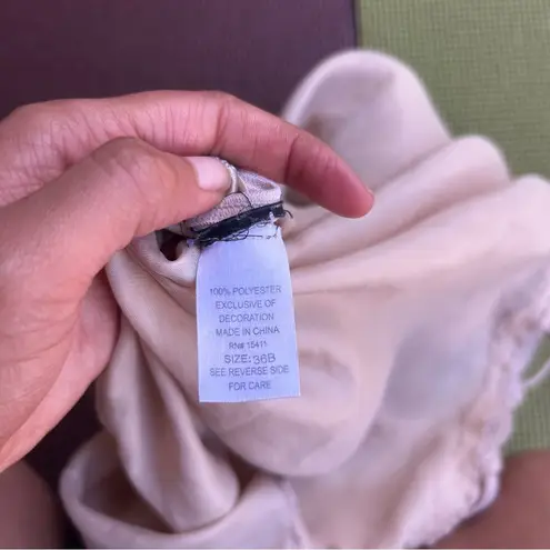 Cream Lace Trim Cami Gold Size M