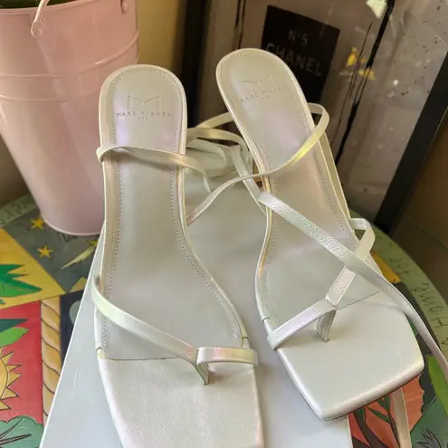 Marc Fisher ✨ unicorn white heeled sandals - Image 2