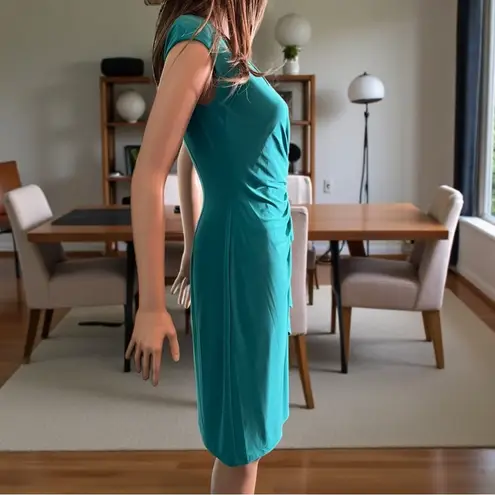 American Living Faux Wrap Dress – Teal Green – Size 6