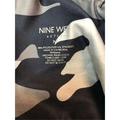 Nine West  active wear camouflage black and gray workout shorts