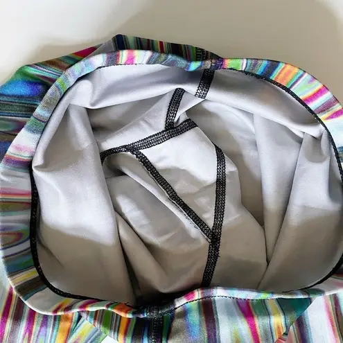 Terez Performance Leggings Watercolor Stripes Size X-Small Crop